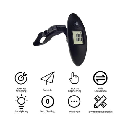 Portable Digital Luggage Scale – Compact Travel Suitcase Weight Checker with LCD Display - Up to 40kg