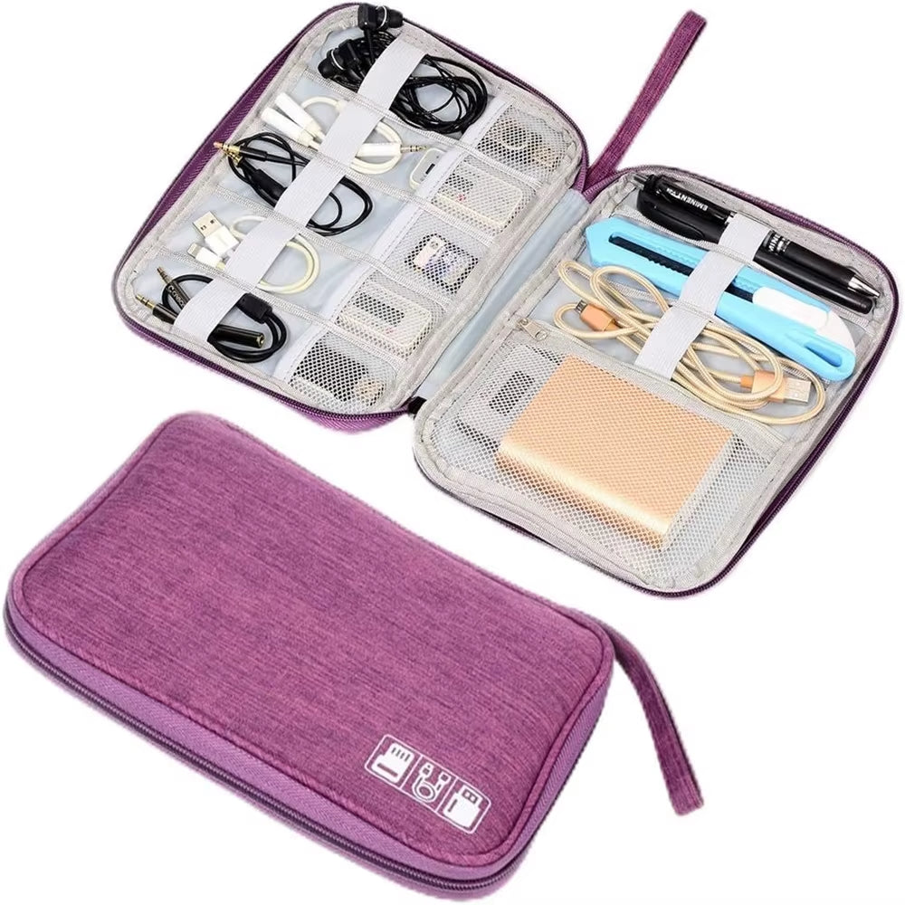 Ultimate Waterproof Electronics Organizer Bag - Travel-Friendly Cable Storage Pouch for All Your Accessories