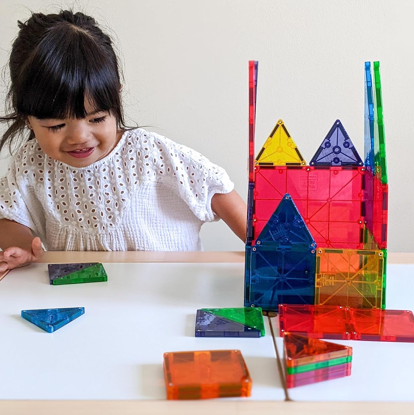 Unleash Creativity with MAGNA-TILES Classic 32-Piece Magnetic Building Set - The Original Construction Toy for Endless Fun!