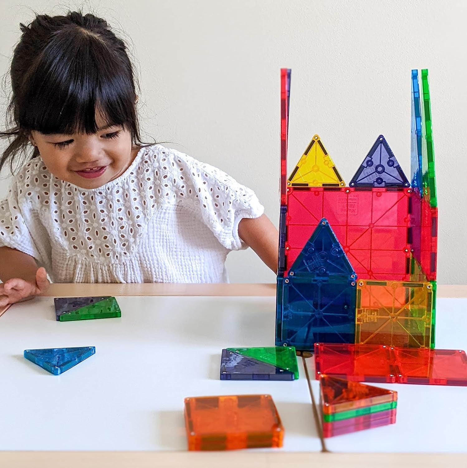 Unleash Creativity with MAGNA-TILES Classic 32-Piece Magnetic Building Set - The Original Construction Toy for Endless Fun!