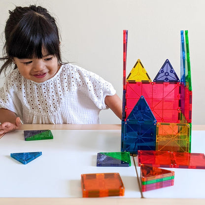 Unleash Creativity with MAGNA-TILES Classic 32-Piece Magnetic Building Set - The Original Construction Toy for Endless Fun!