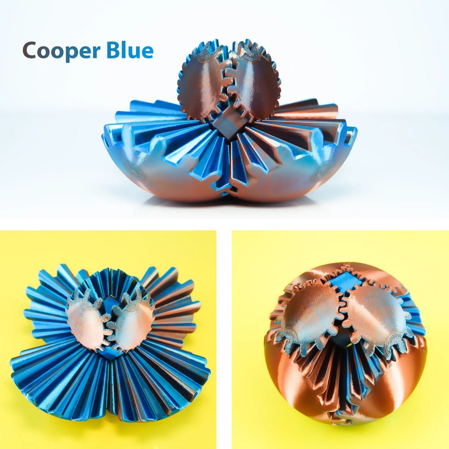 Transformable 3D Printed Gear Ball Fidget Toy - Stress Relief Desk Sphere for Kids and Adults, Perfect Easter & Birthday Gift!