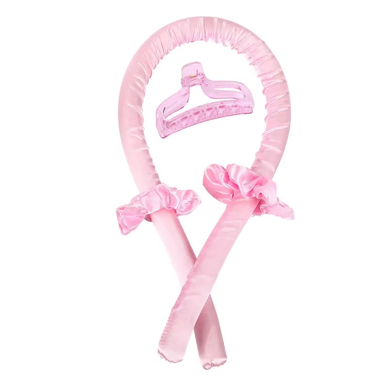 Silk Heatless Curling Rod Headband - Effortless Soft Curls While You Sleep!