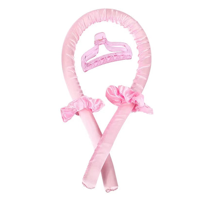 Silk Heatless Curling Rod Headband - Effortless Soft Curls While You Sleep!