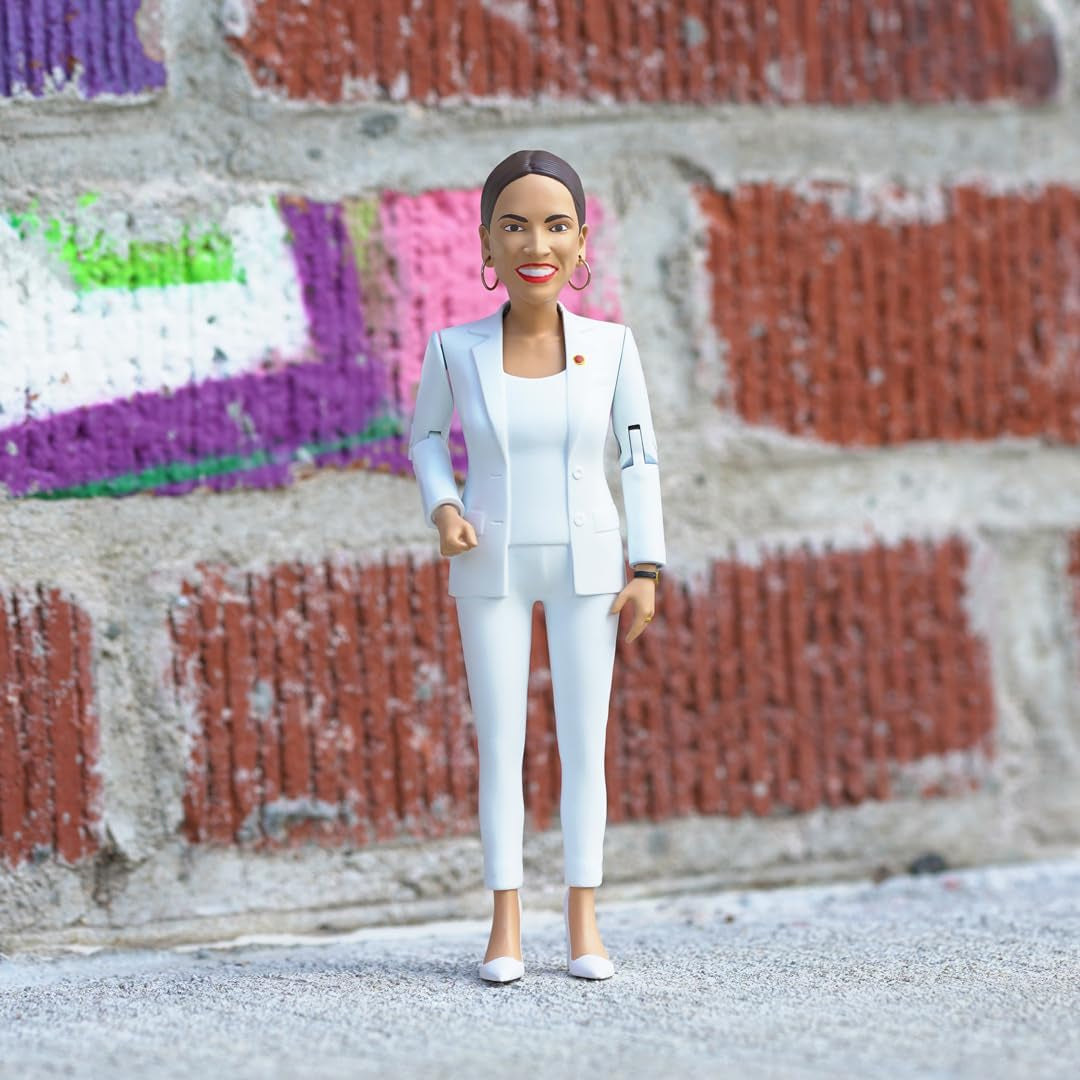 Alexandria Ocasio-Cortez Real Life Political Action Figure: US Female Representative AOC Collectible Figurine Perfect for Collectors, Gag Gift, Funny Idea & Souvenirs