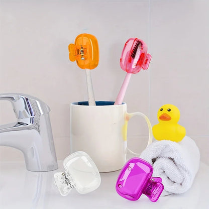 Travel Toothbrush Head Covers - Portable Protective Caps for Hygiene on the Go!