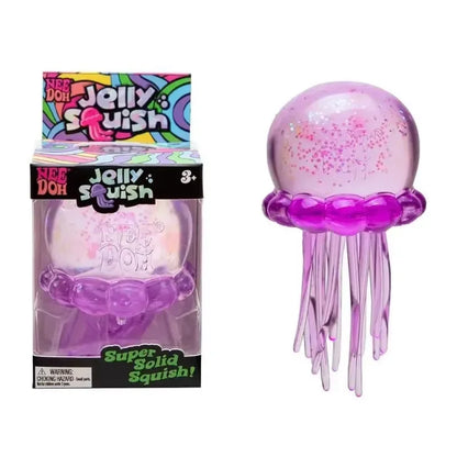 Explosive Crystal Jellyfish Squeeze Toy - Soft Rubber, Slow Rebound Decompression Fun for Kids!