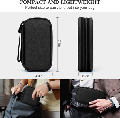 Travel Tech Organizer Pouch – Compact Cable & Charger Storage Bag