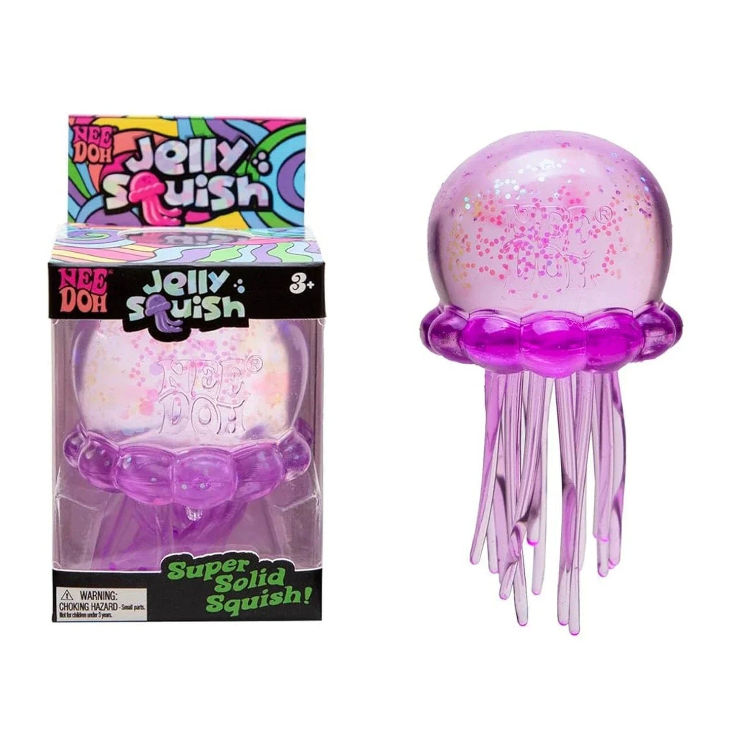 Explosive Crystal Jellyfish Squeeze Toy - Soft Rubber, Slow Rebound Decompression Fun for Kids!