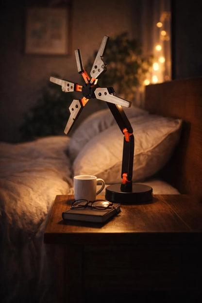 Futuristic LED Scanner Desk Lamp - Game-Inspired Sci-Fi Ambient Light for Your Space