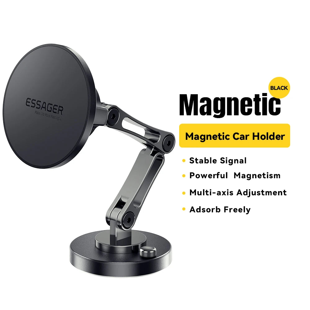 Essager 15W Magnetic Wireless Car Charger & Phone Holder for MagSafe iPhone 15/14/13 Pro Max - Fast Charging & Easy Mounting