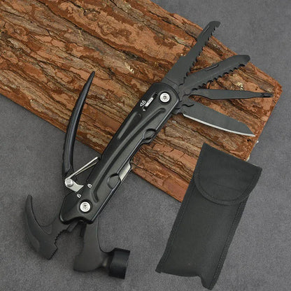 Ultimate 12-in-1 Multitool Hammer - Essential Outdoor Survival Gear for Camping, Hunting, Hiking & Emergency Situations
