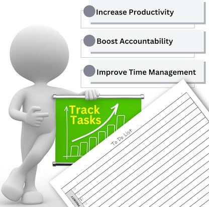 Daily To Do List Notepad — Priority Checklist Planner Pad, Task Organizer, 100 GSM, Multiple Sizes, Undated, Home & Office