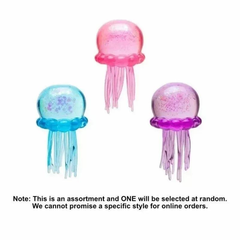 Explosive Crystal Jellyfish Squeeze Toy - Soft Rubber, Slow Rebound Decompression Fun for Kids!