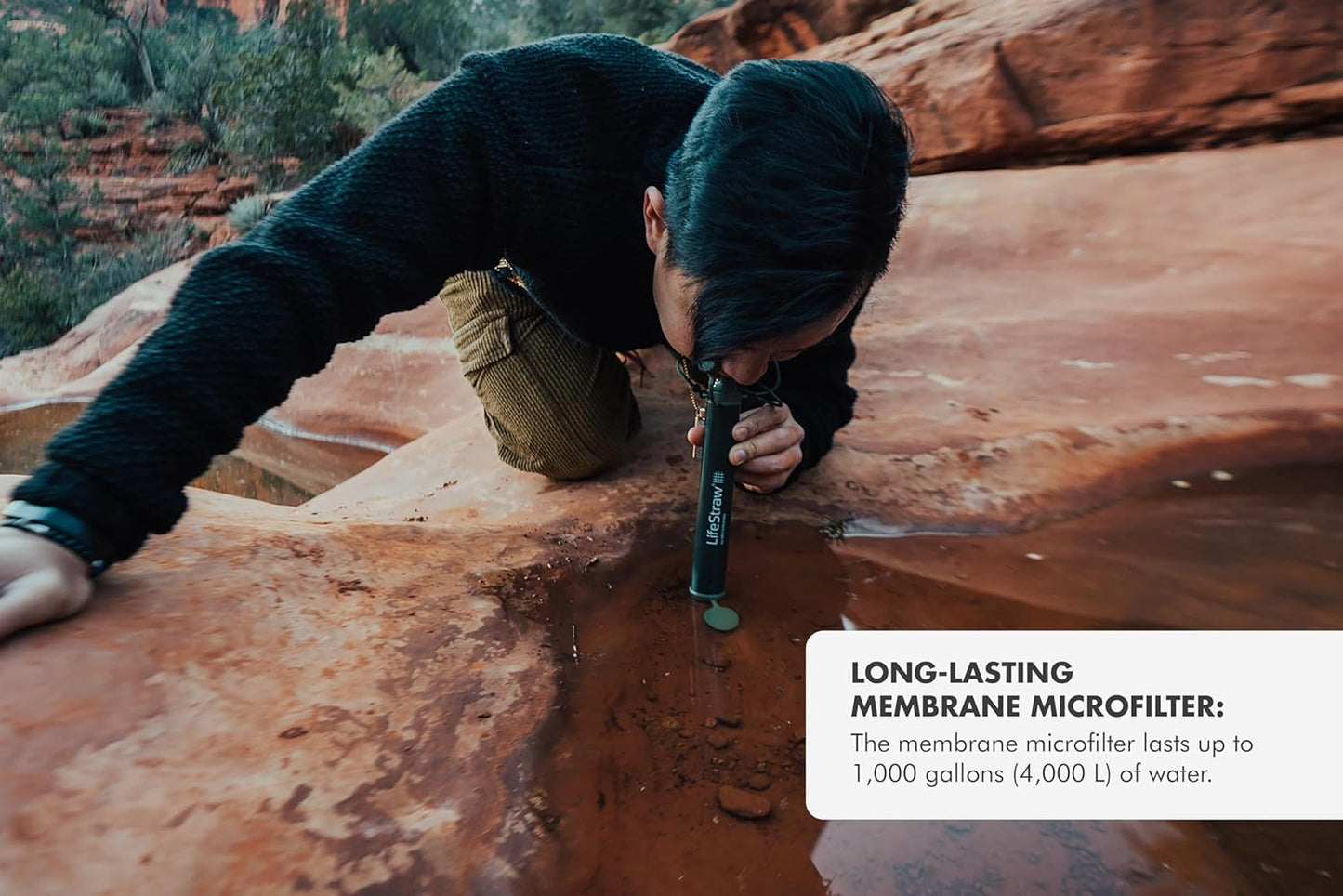 Personal Water Filter Straw – Compact Travel & Emergency Water Filtration Tool