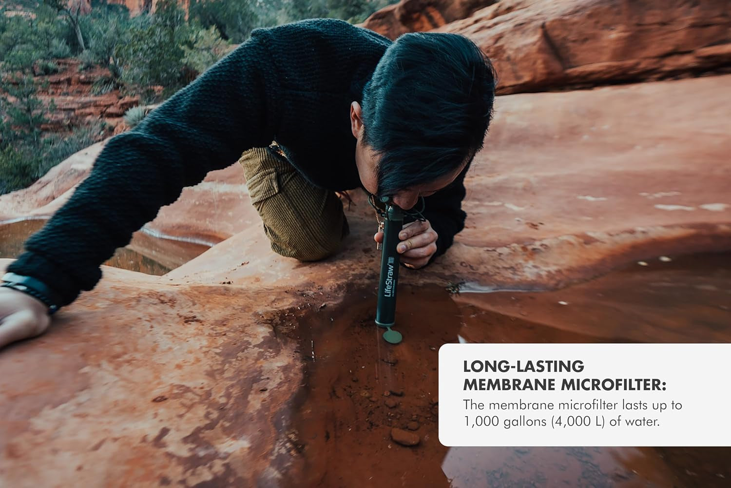 Personal Water Filter Straw – Compact Travel & Emergency Water Filtration Tool