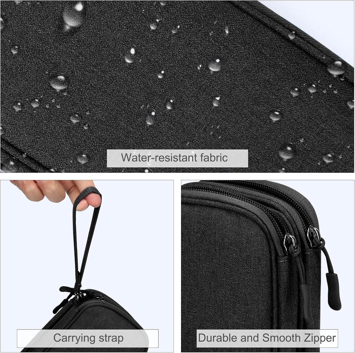 Travel Tech Organizer Pouch – Compact Cable & Charger Storage Bag