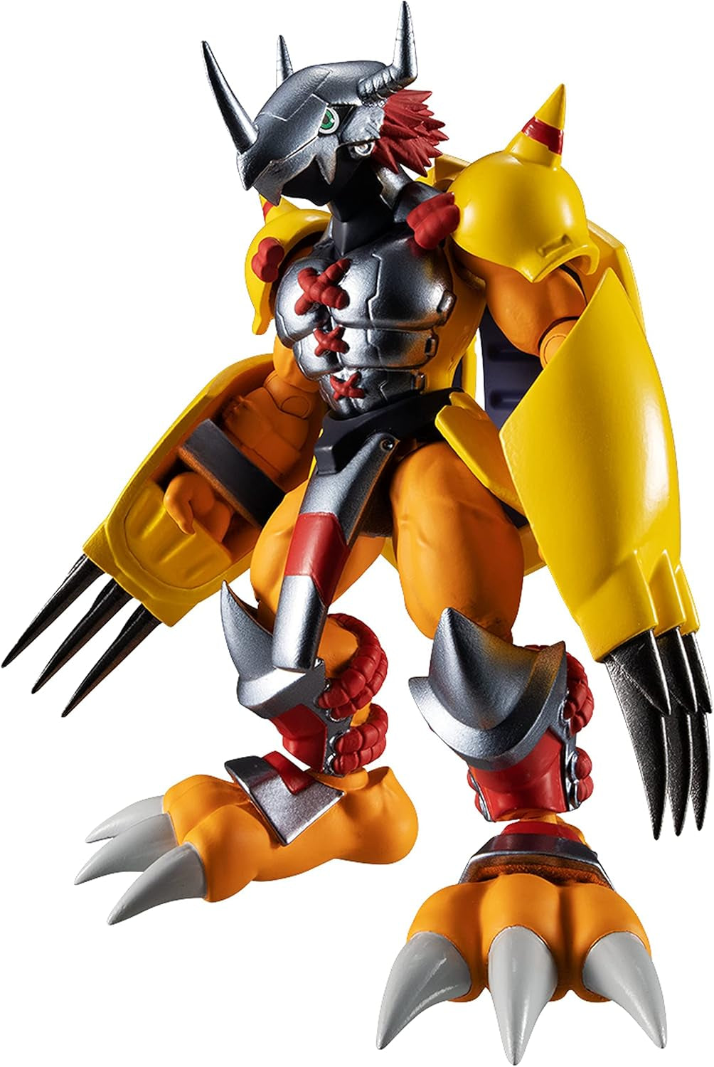 Bandai SHODO Digimon Adventure WarGreymon 3.5-Inch Poseable Figure — Yellow Armor, Dramon Killers, Anime-Accurate Detail, Ultimate Evolution