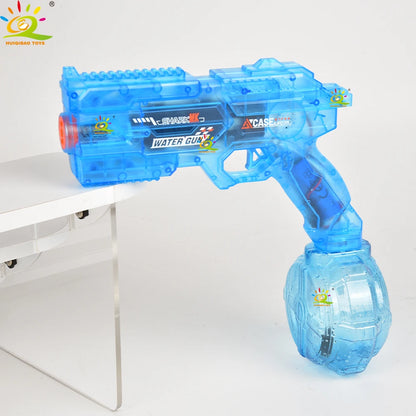 HUIQIBAO Ultimate Electric Water Gun - High-Capacity Automatic Water Pistol with LED Lights for Epic Summer Fun!