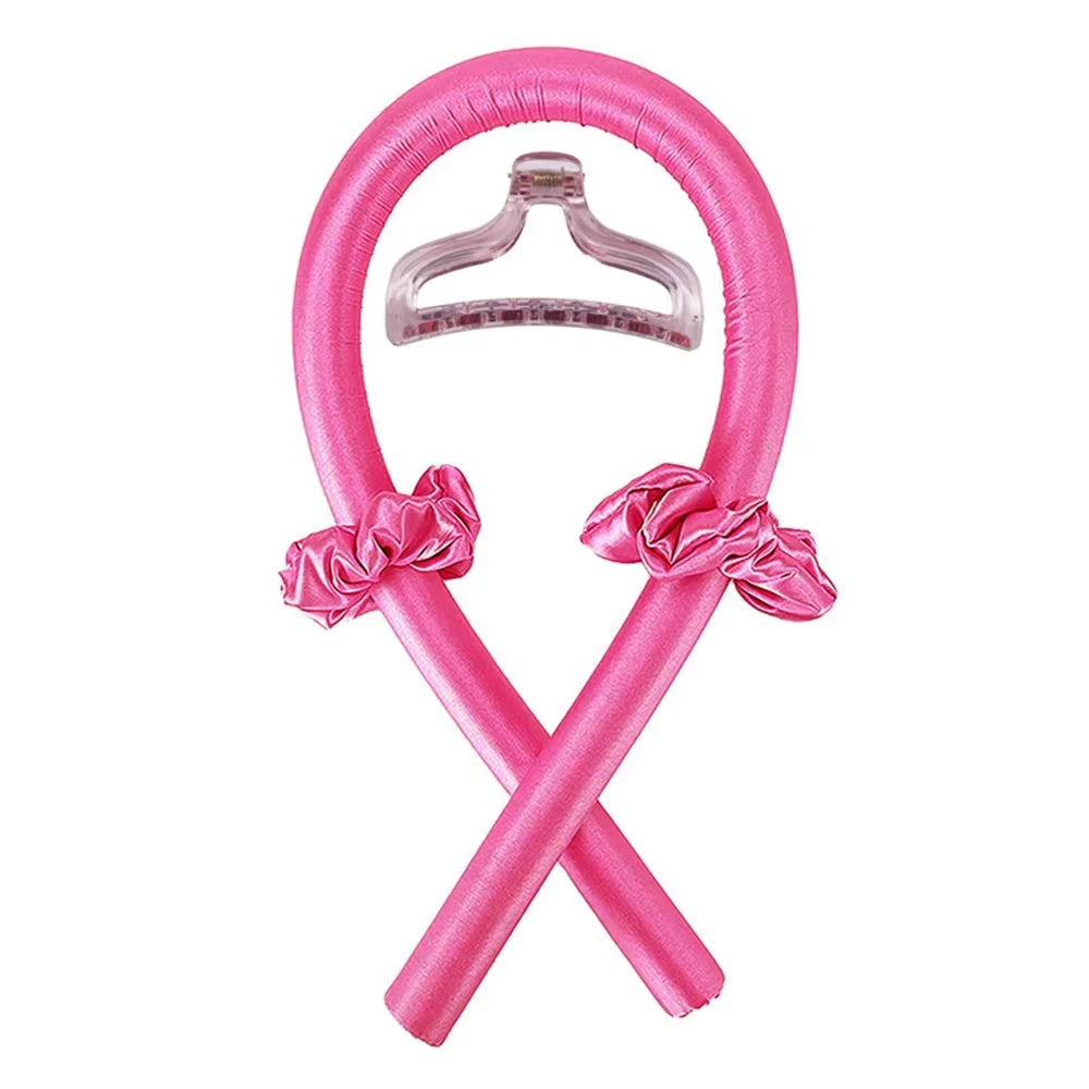 Silk Heatless Curling Rod Headband - Effortless Soft Curls While You Sleep!