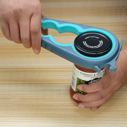 Easy-Grip Jar Opener – 6-in-1 Kitchen Tool for Stubborn Lids, Bottles & Pull Tabs