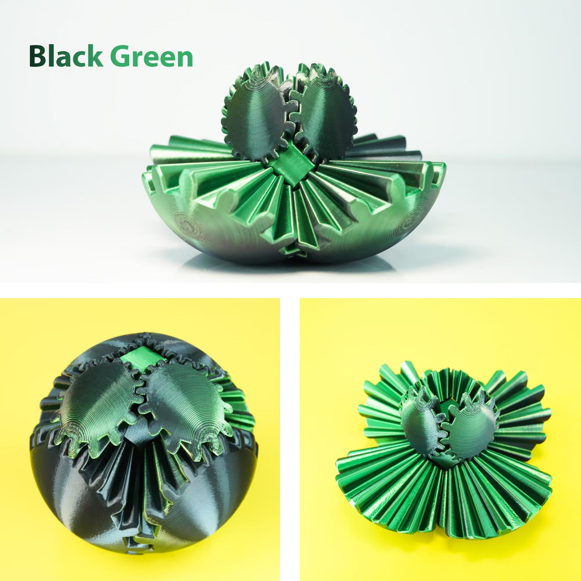 Transformable 3D Printed Gear Ball Fidget Toy - Stress Relief Desk Sphere for Kids and Adults, Perfect Easter & Birthday Gift!