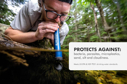 Personal Water Filter Straw – Compact Travel & Emergency Water Filtration Tool