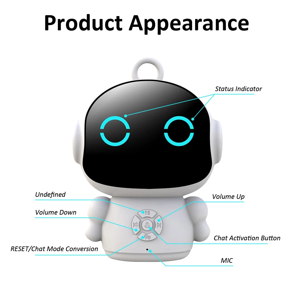 Interactive Smart AI Robot Toy - Wifi Enabled Early Education with Speech Recognition for Kids