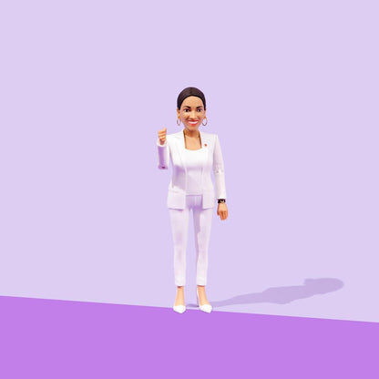Alexandria Ocasio-Cortez Real Life Political Action Figure: US Female Representative AOC Collectible Figurine Perfect for Collectors, Gag Gift, Funny Idea & Souvenirs