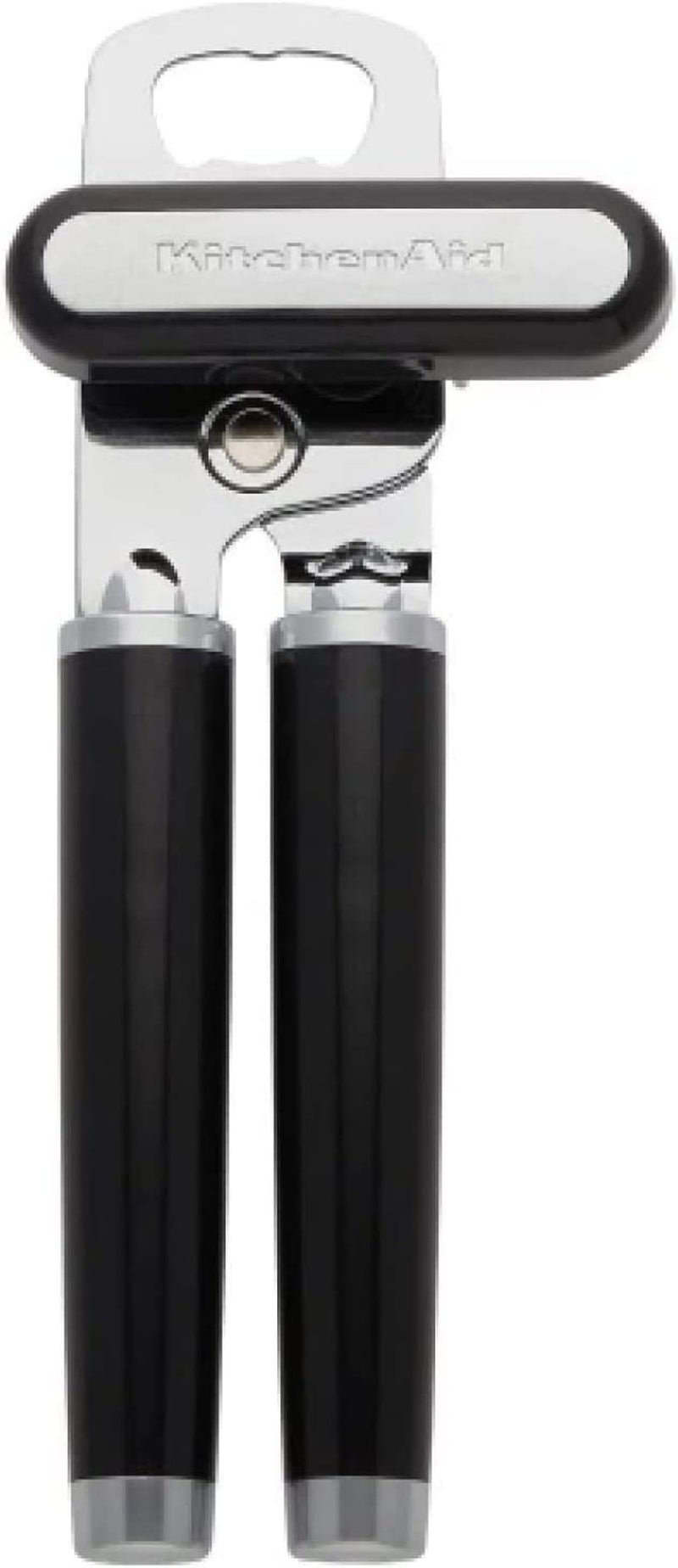 Kitchenaid Classic Multifunction Can and Bottle Opener - Effortless Use with Razor Sharp Stainless Steel and Ergonomic Soft Grip Handles in Sleek Black