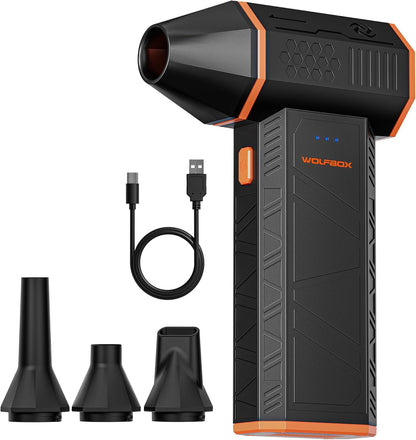 Megaflow 50 Turbo Electric Air Duster – Rechargeable Keyboard & Setup Cleaning Blower