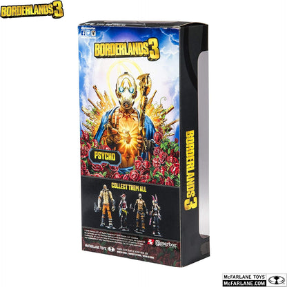 Borderlands 3 Psycho 7-Inch Action Figure — 12+ Points of Articulation, Buzz Axe Accessory, Borderlands 3 Window Box Packaging