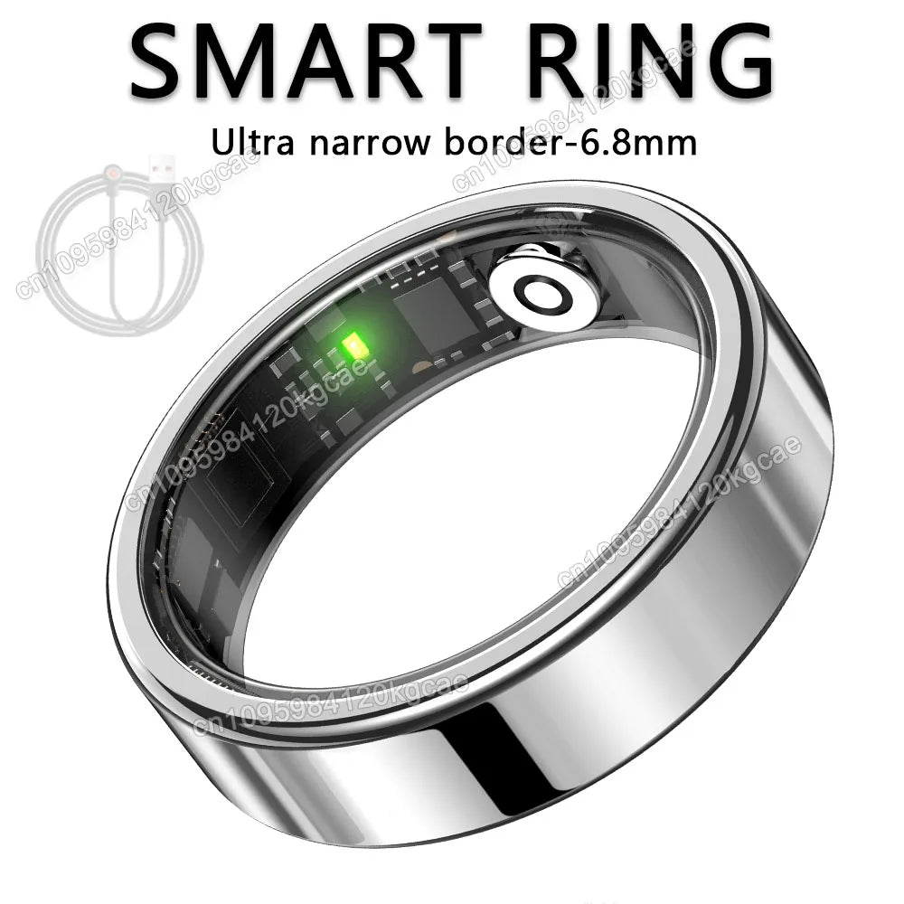 R10 Smart Ring 2026 - Health & Sleep Monitor, 5ATM Waterproof, Multi-Sport Mode, Includes Charging Case for Men & Women