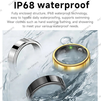 2026 Smart Ring: Heart Rate, Blood Pressure, Sleep Monitoring & Motion Tracking - IP68 Waterproof Gift for Men & Women