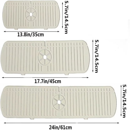Silicone Sink Splash Guard and Drain Mat - Protect Your Kitchen & Bathroom Countertops!