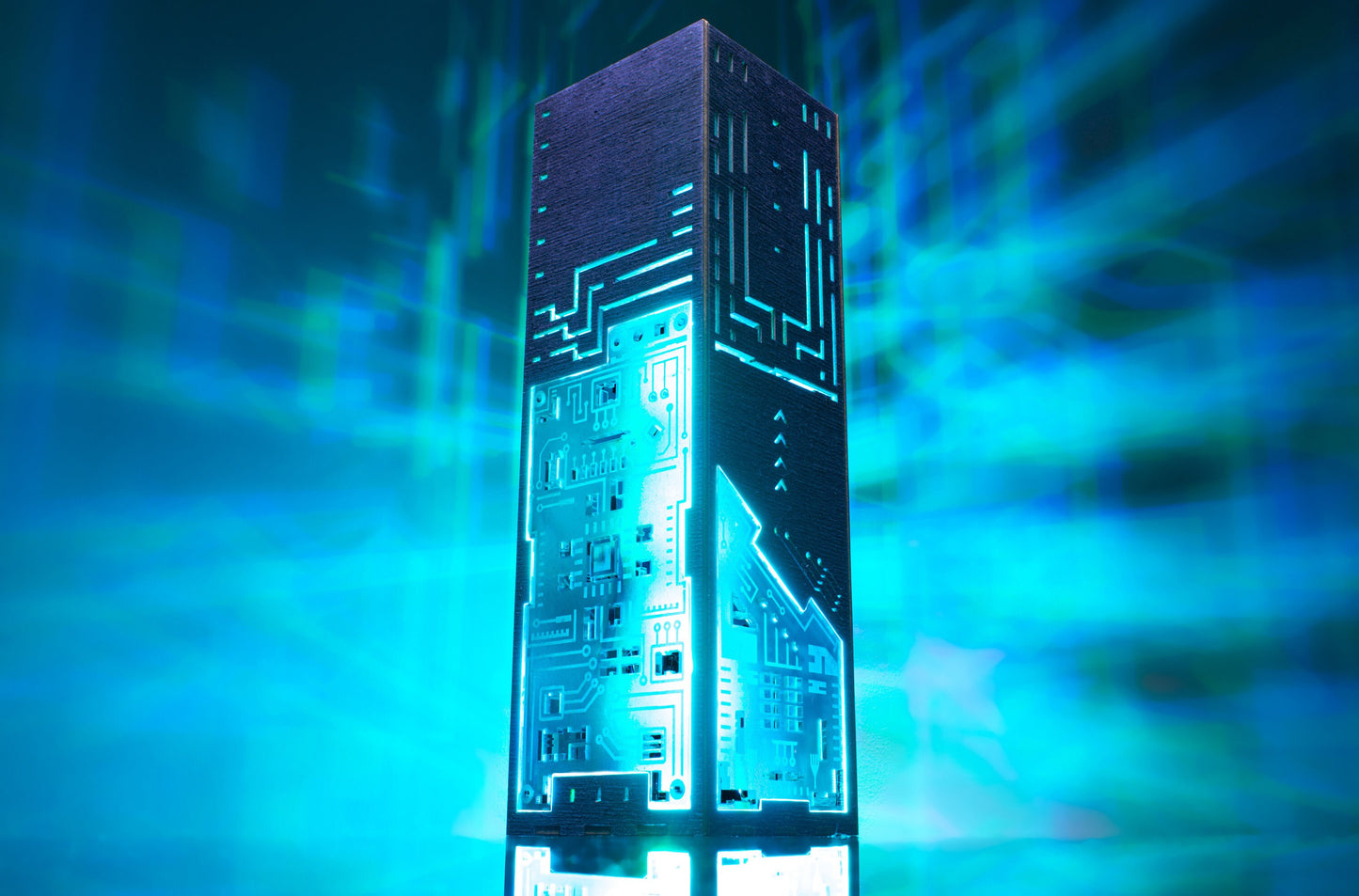 Cyber Circuit Board Desk Lamp - Perfect Night Light for Programmers & Gamers | Unique Lantern Gift for Gaming Rooms & IT Decor