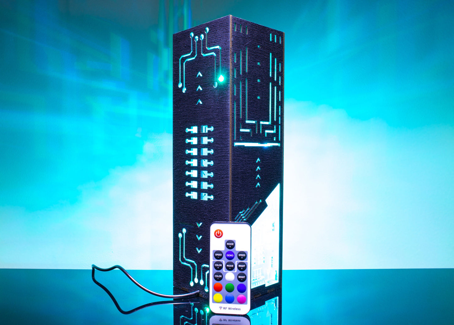 Cyber Circuit Board Desk Lamp - Perfect Night Light for Programmers & Gamers | Unique Lantern Gift for Gaming Rooms & IT Decor