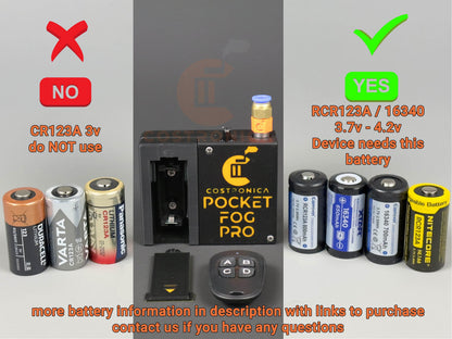 Mini Smoke Machine RC V3 - Ultimate Remote Control Fog Effect for Cosplay, Tabletop Gaming, and Photography Props