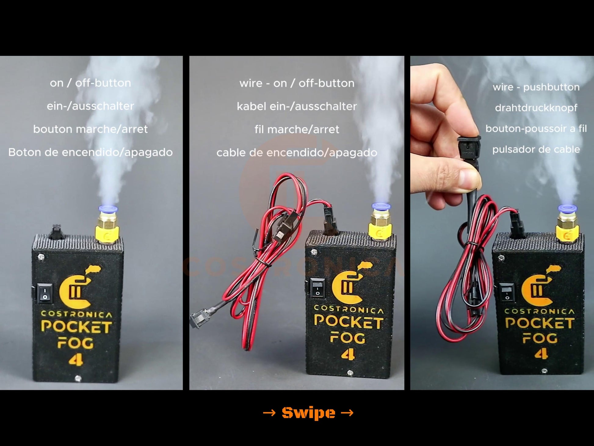 Mini Smoke Machine V4 - Ultimate Handheld Fog Effect for Cosplay, Gaming, Photography & Costume Props